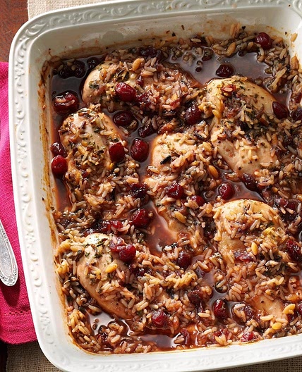 Cranberry Chicken and Wild Rice