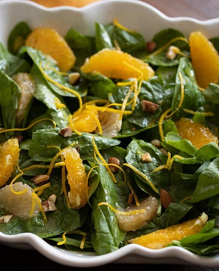 Spinach Salad with Citrus Dressing