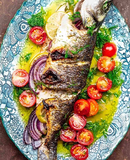 Greek-Style Roasted Branzino Recipe