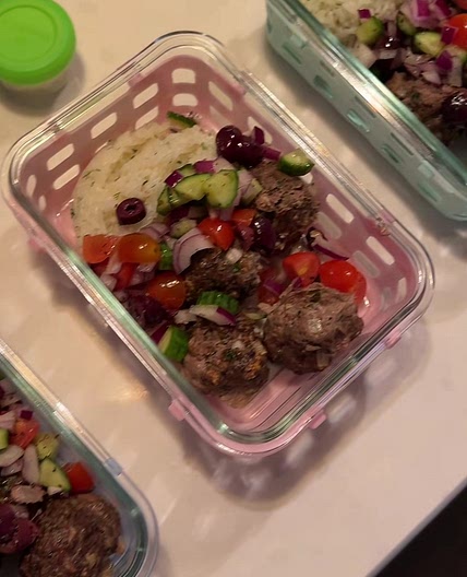 Mediterranean Meatball Bowls
