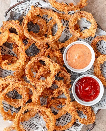 Sourdough Discard Onion Rings