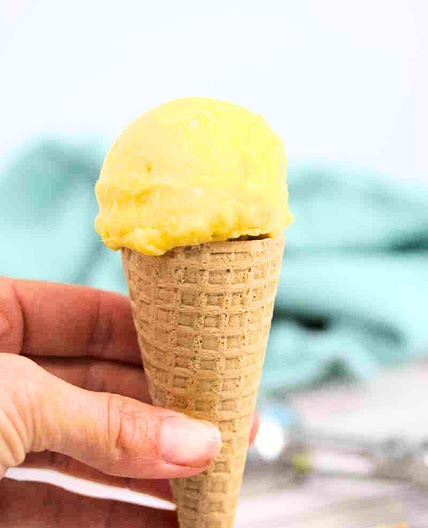 Non-Dairy Mango Ice Cream