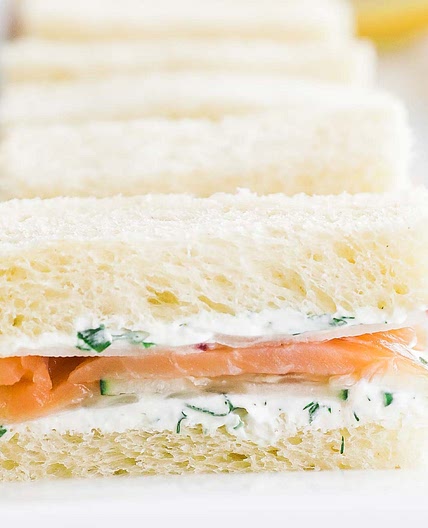 Smoked Salmon Tea Sandwiches