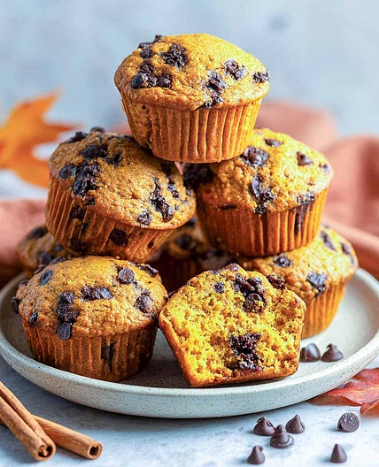 Pumpkin Chocolate Chip Muffins