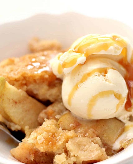 Instant Pot Caramel Apple Cobbler