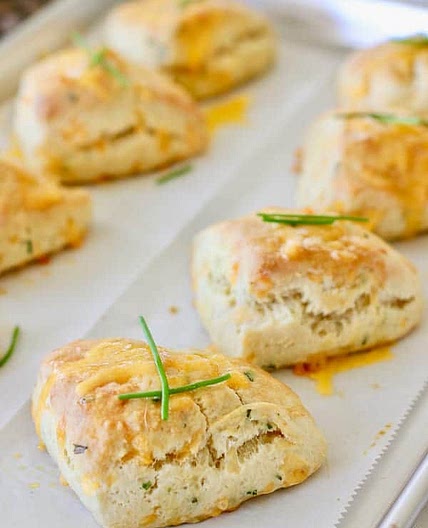 Cheddar and Chive Savory Scones