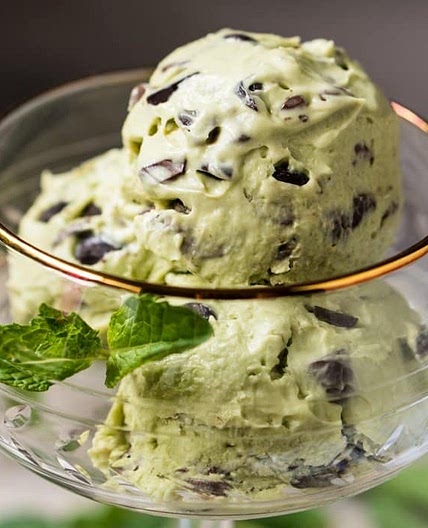 Low Carb, Paleo & Keto Mint Chocolate Chip Ice Cream-For-1