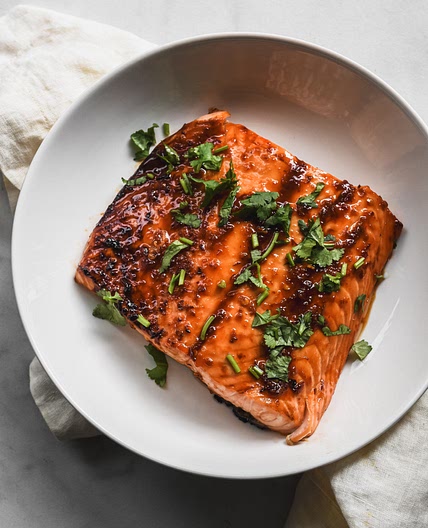 Asian Glazed Spicy Salmon Recipe
