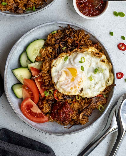 Vegetarian Nasi Goreng (Indonesian Fried Rice)
