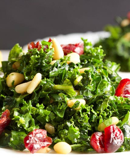 Kale Salad with Honey Lemon Vinaigrette