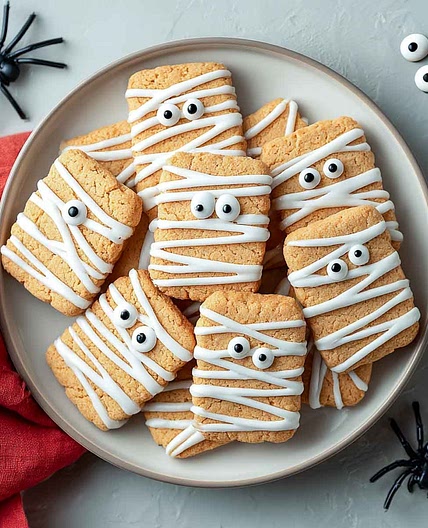 Mummy Halloween Cookies