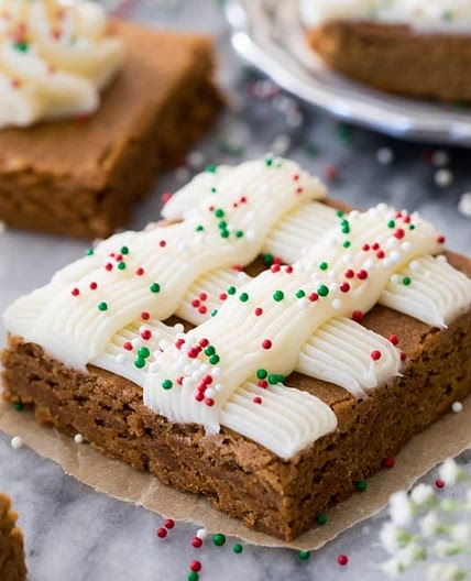 Gingerbread Cookie Bars