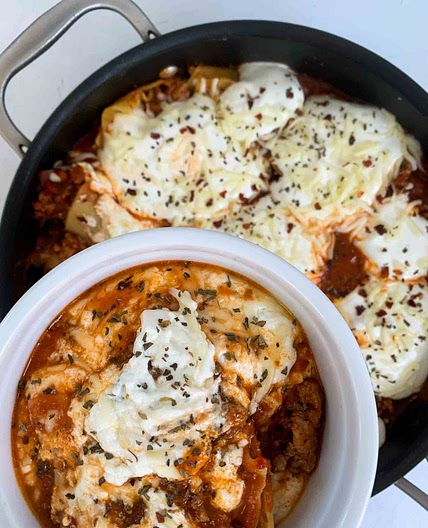 The Best Skillet Lasagna