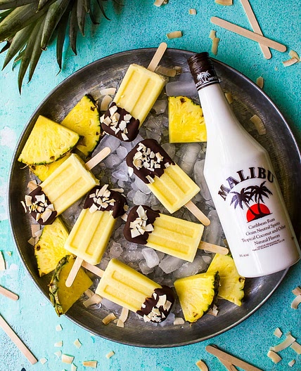 Piña Colada Popsicles