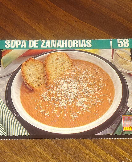 Sopa de zanahorias