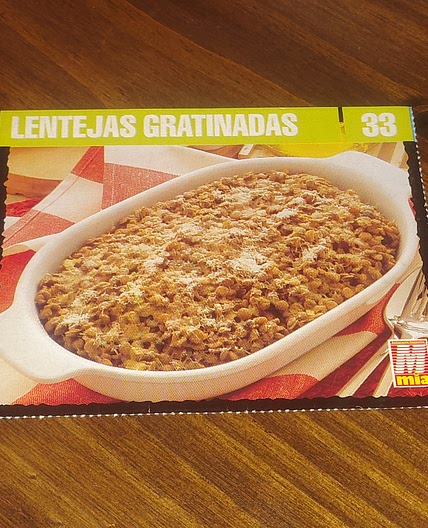Lentejas gratinadas
