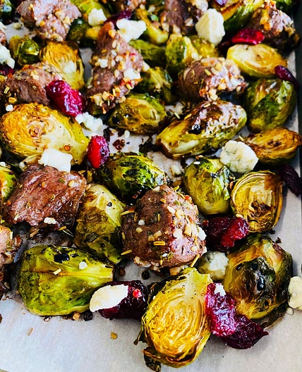 Balsamic Steak and Brussel Sprouts