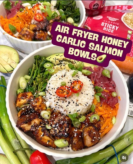 HONEY GARLIC SALMON BOWL