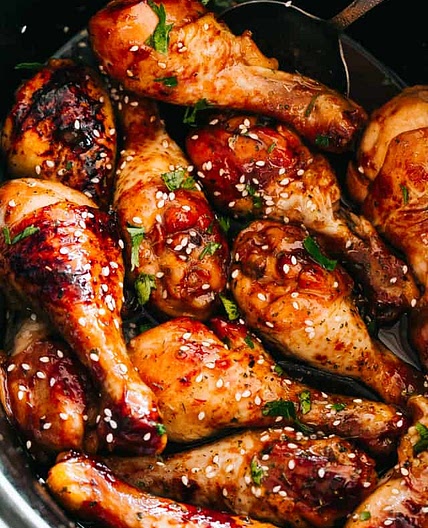 Slow Cooker Asian Glazed Drumsticks
