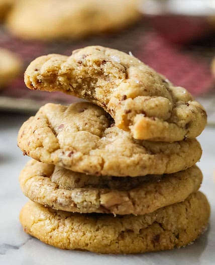 Brown Butter Toffee Cookies