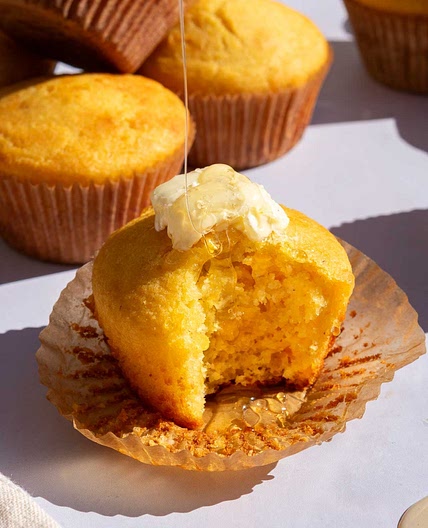 Sourdough Corn Muffins