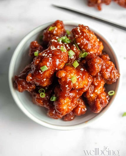 Korean Fried Chicken Street Food (Dakgangjeong)
