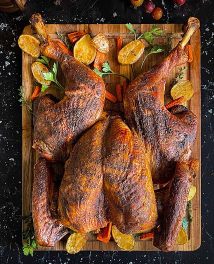 Dry Brined Spatchcock Turkey Recipe