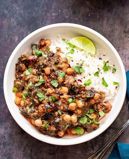 Vegan Baked Chana Saag