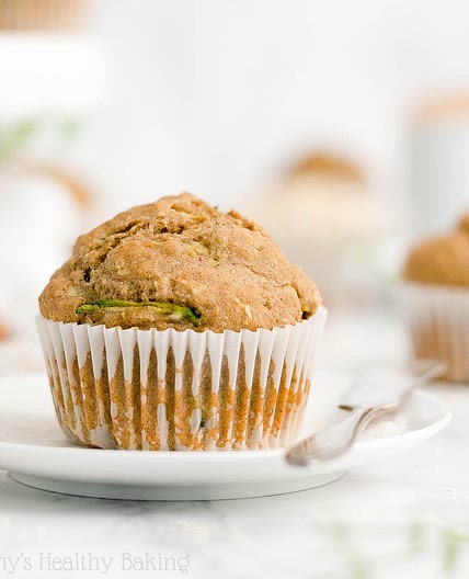 Healthy Zucchini Oatmeal Muffins