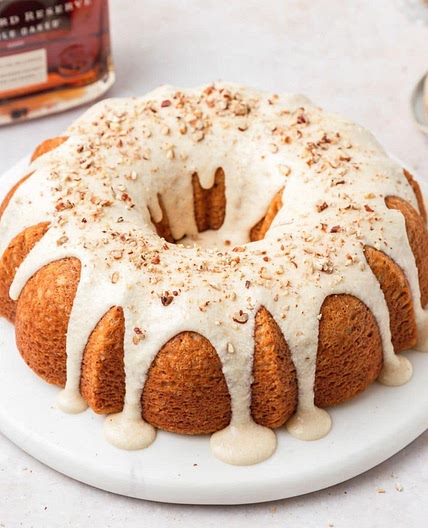 Bourbon Pecan Bundt Cake