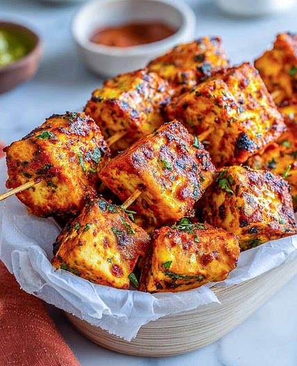 Paneer Tikka (Air Fryer or Oven)