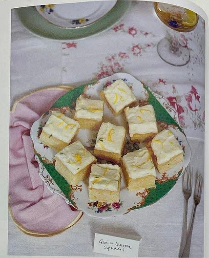 Gin and lemon squares