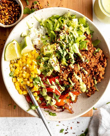 Ground Beef Taco Bowls