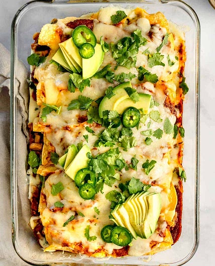 Easy Veggie Enchiladas with Beans