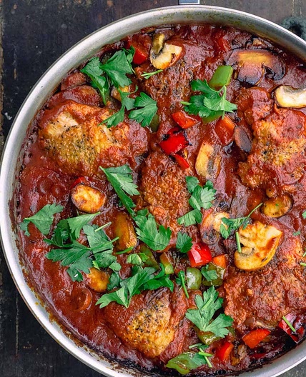 Easy Chicken Cacciatore Recipe