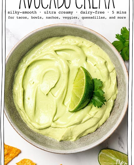 Avocado Crema (Creamy, Dairy-Free & Ready in 5 Minutes)