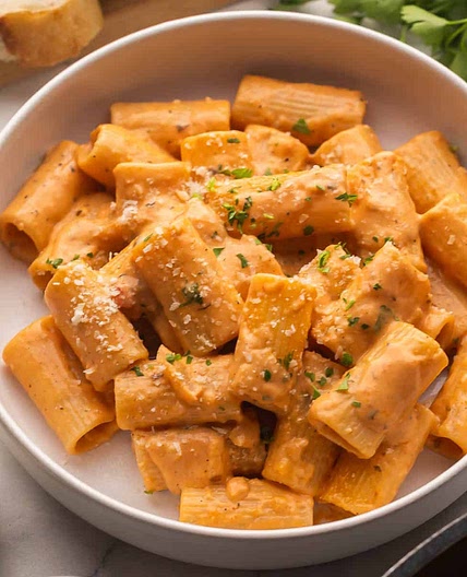 Creamy Tomato Rigatoni Pasta