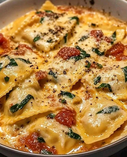 Creamy Tuscan Ravioli