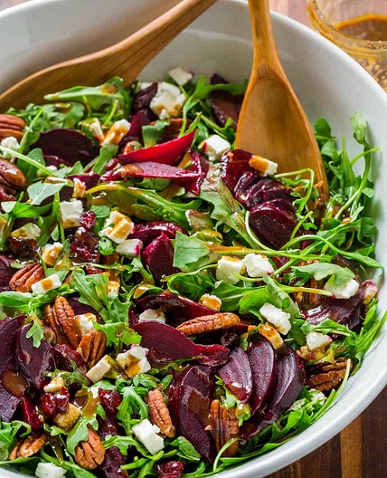 Beet Salad with Arugula and Balsamic Vinaigrette