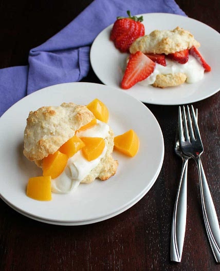 Brunch Shortcakes with Simple Yogurt Drop Biscuits