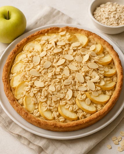 Light Apple Pie with Oats and Almonds