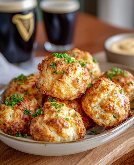 Irish Beer Cheese Puffs