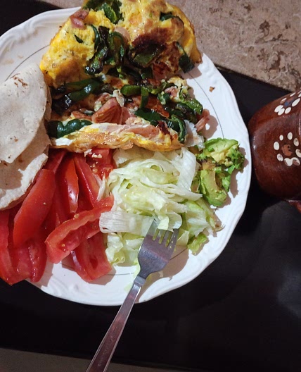 Chile relleno en rajas