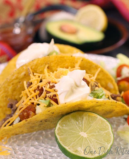 Ground Beef Tacos For One