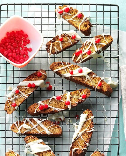 Drizzled Gingerbread Biscotti