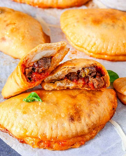 Sausage Stuffed Pizza Pockets