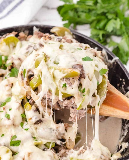 Philly Cheesesteak Casserole (BEST Easy Recipe!)