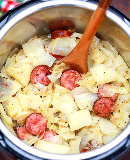 Instant Pot Cabbage and Sausage