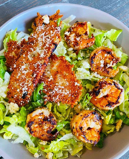 Blackstone Shrimp Caesar Salad