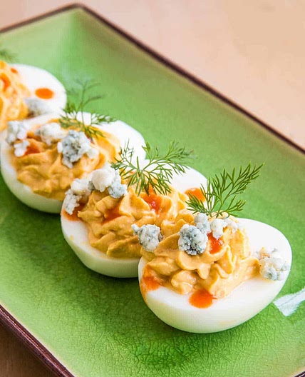 Buffalo Deviled Eggs